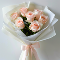 Petite Pink Rose Bouquet (6 roses)