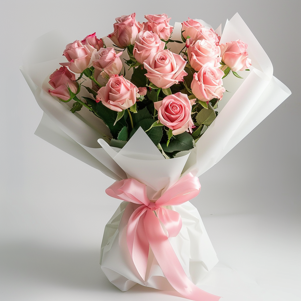 Pink Roses Bouquet