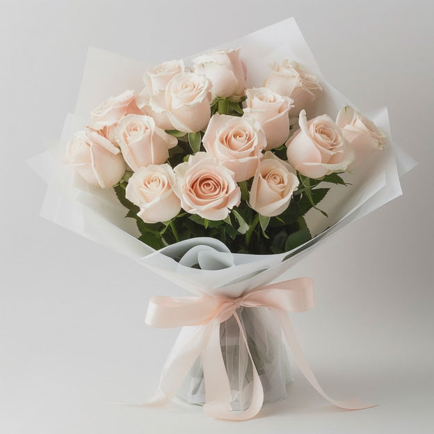 Pastel Orange Rose Bouquet